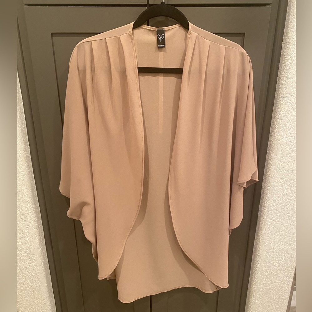 Sheer Chiffon Kimono Cover Up